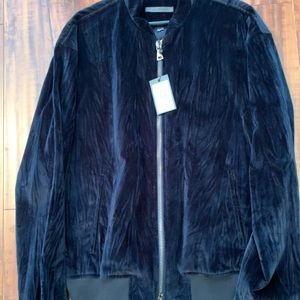 John Varvatos runway velvet bomber jacket